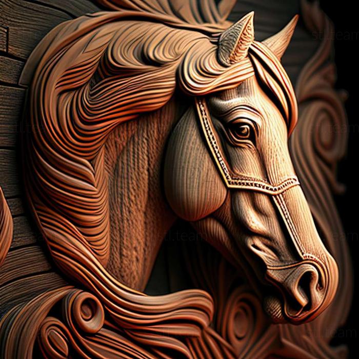 3D model Kashmir horse famous animal (STL)
